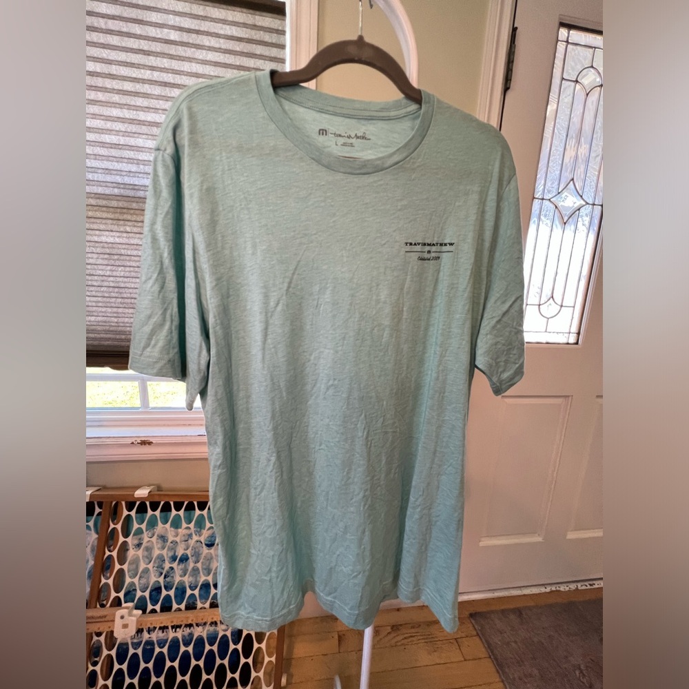 Travis Mathew Green Back Logo Tee